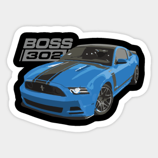 Grabber Blue Boss 302 Sticker